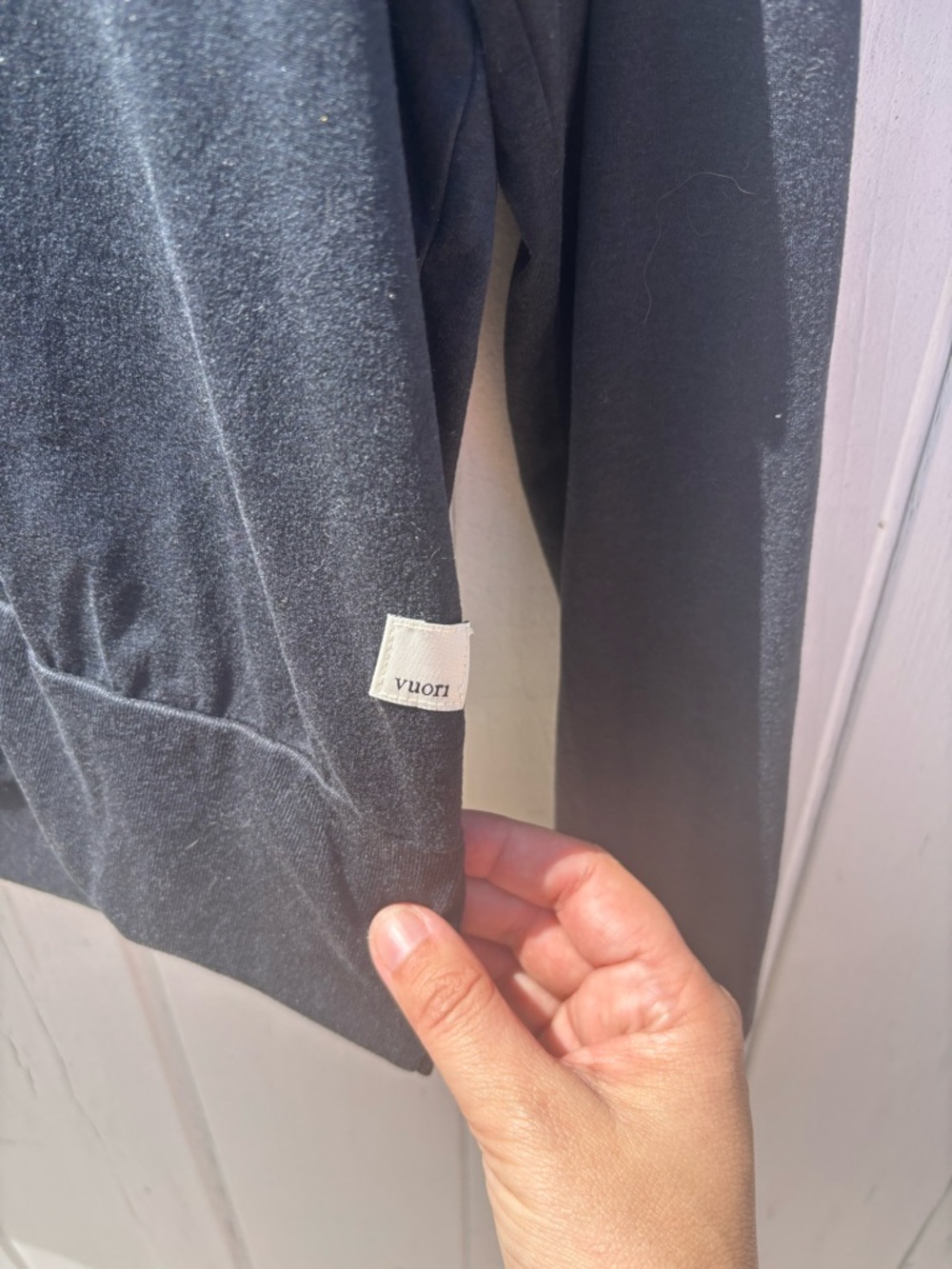 Vuori Daydream Crew Long Sleeve Medium Black - Picture 5 of 9